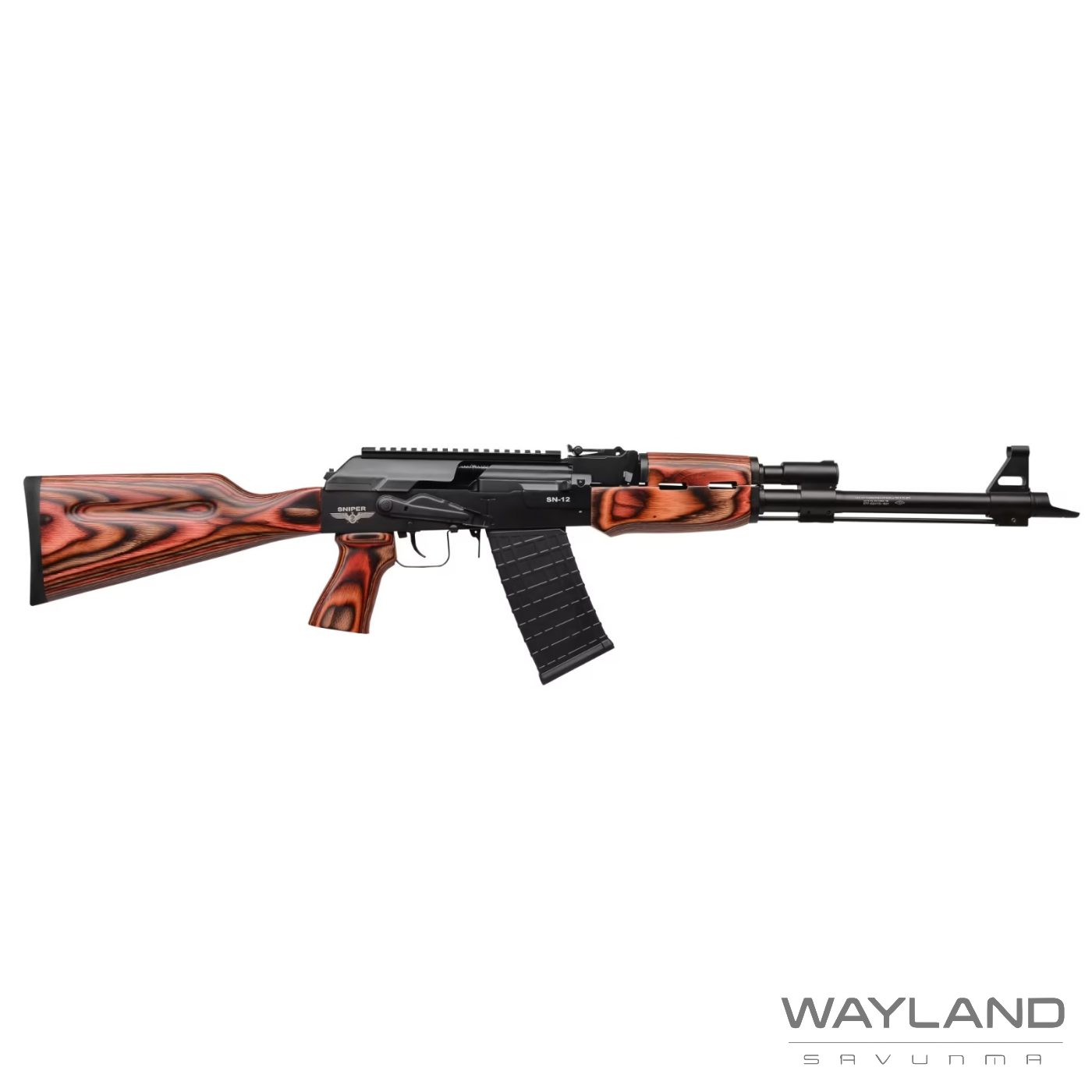 Sniper SN-12 Mavi Lamine Ahşap Şarjörlü Av Tüfeği