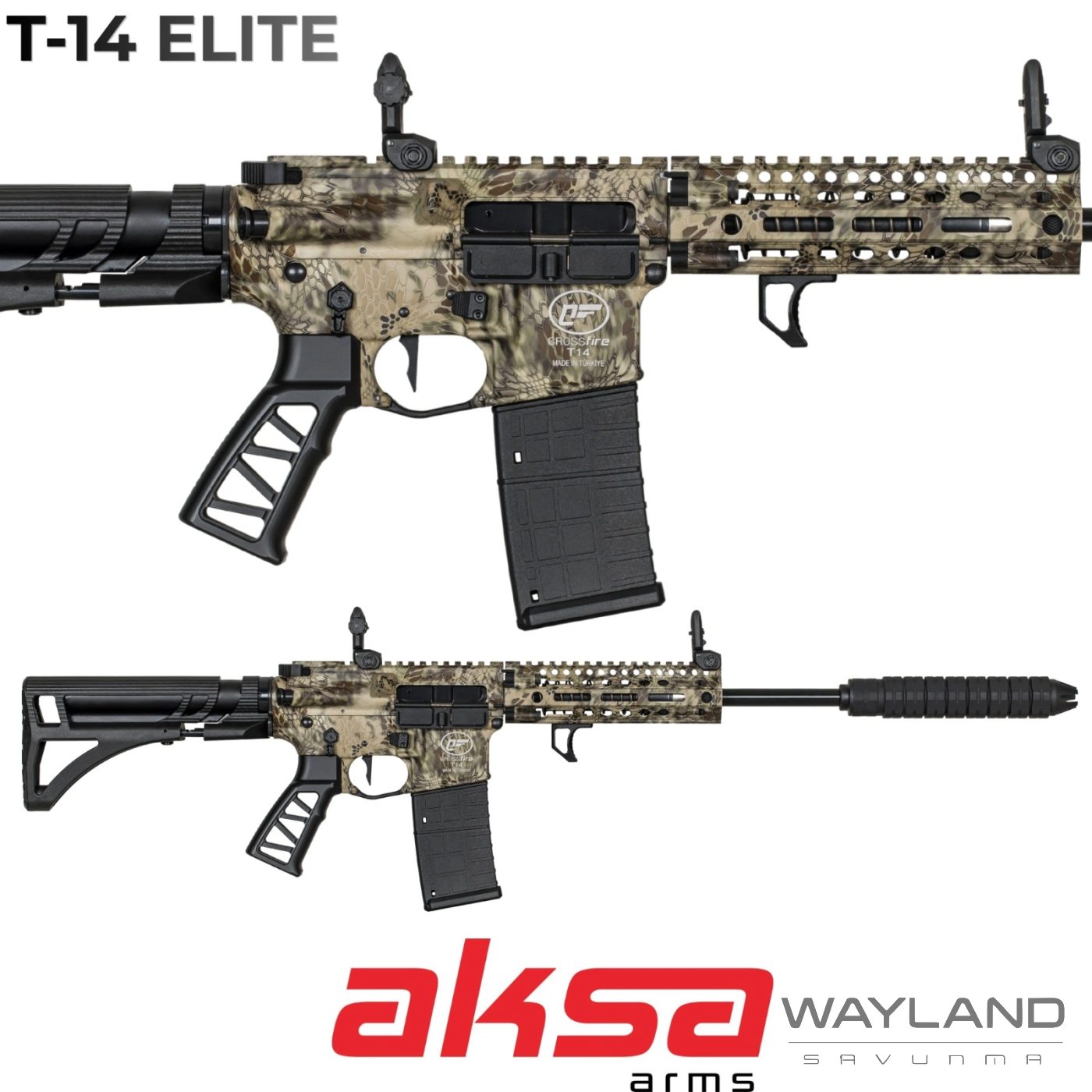 Aksa Crossfire T-14 Elite Alpine 36 Kalibre Şarjörlü Av Tüfeği
