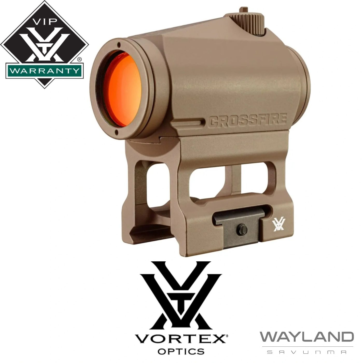 Vortex Crossfire Tan FDE 2 MOA Red Dot