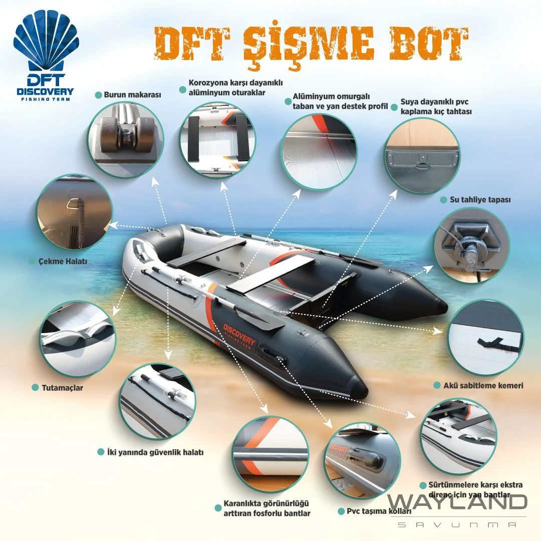 DFT DISCOVERY Şişme Bot MX360AL 360cm Seri görseli 6