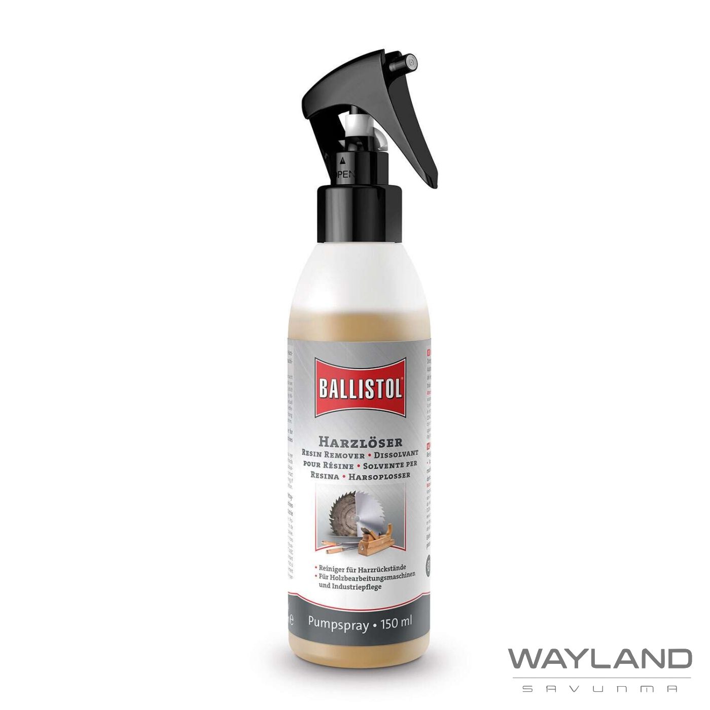 Ballistol Resin Romever, Pompa Sprey 150 ml (Reçine Sökücü)