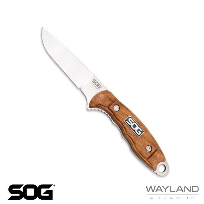 SOG HT022L Huntspoint Ahşap Saplı Avcı Bıçağı