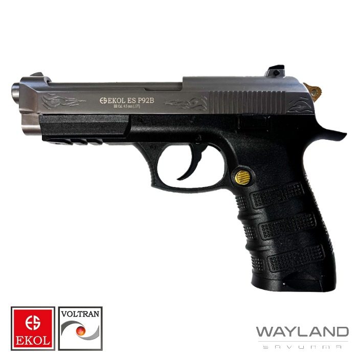 EKOL S P92 B Polimer Füme Altın Havalı Tabanca Blowback