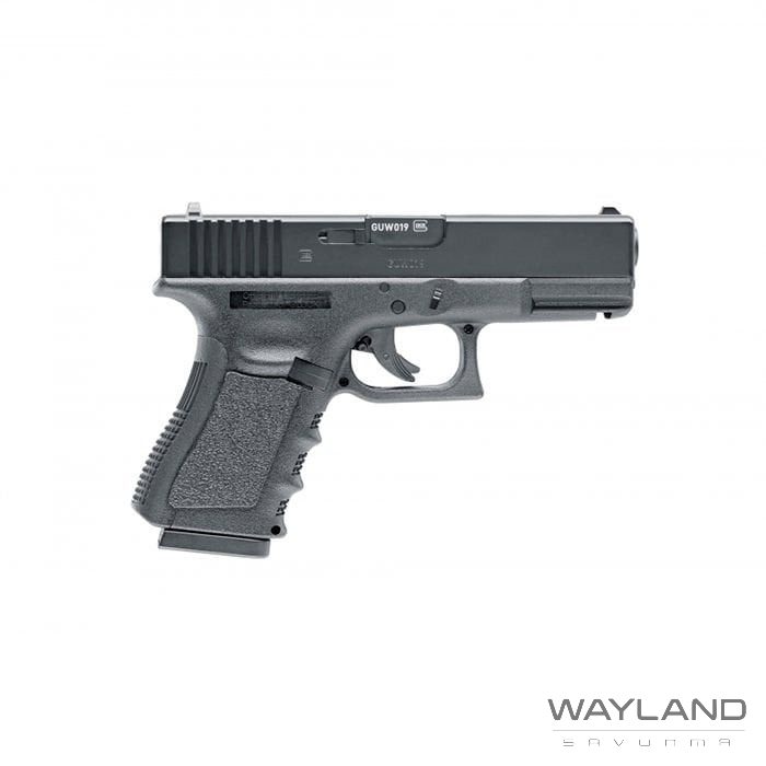 UMAREX Glock 19 4,5MM Havalı Tabanca - Co2, Siyah görseli 3